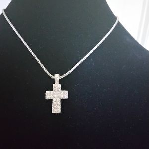 Swarovski crystal cross necklace